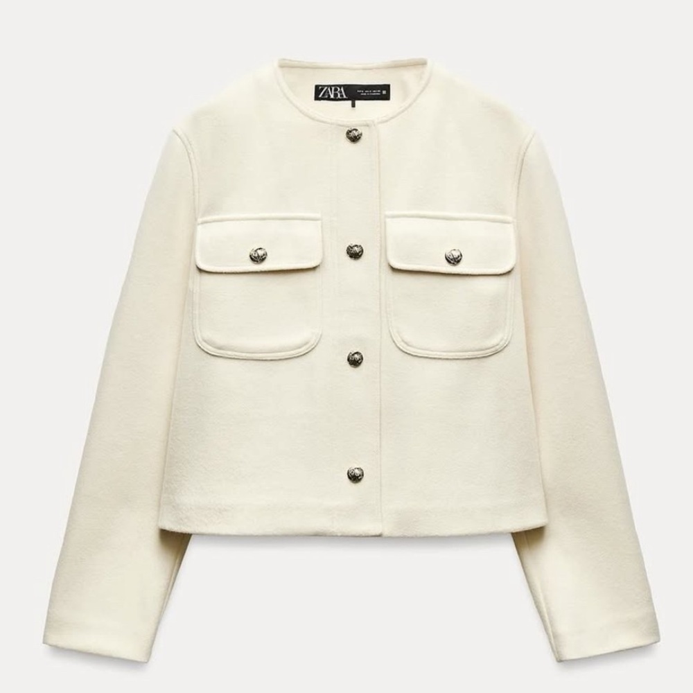 Nwt-Zara- Soft Pocket Jacket-XS